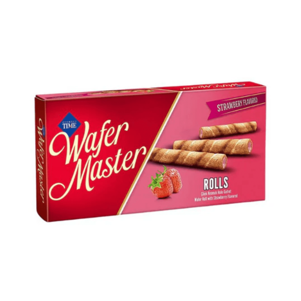 Time Wafer Master Strawberry Rolls - 65g