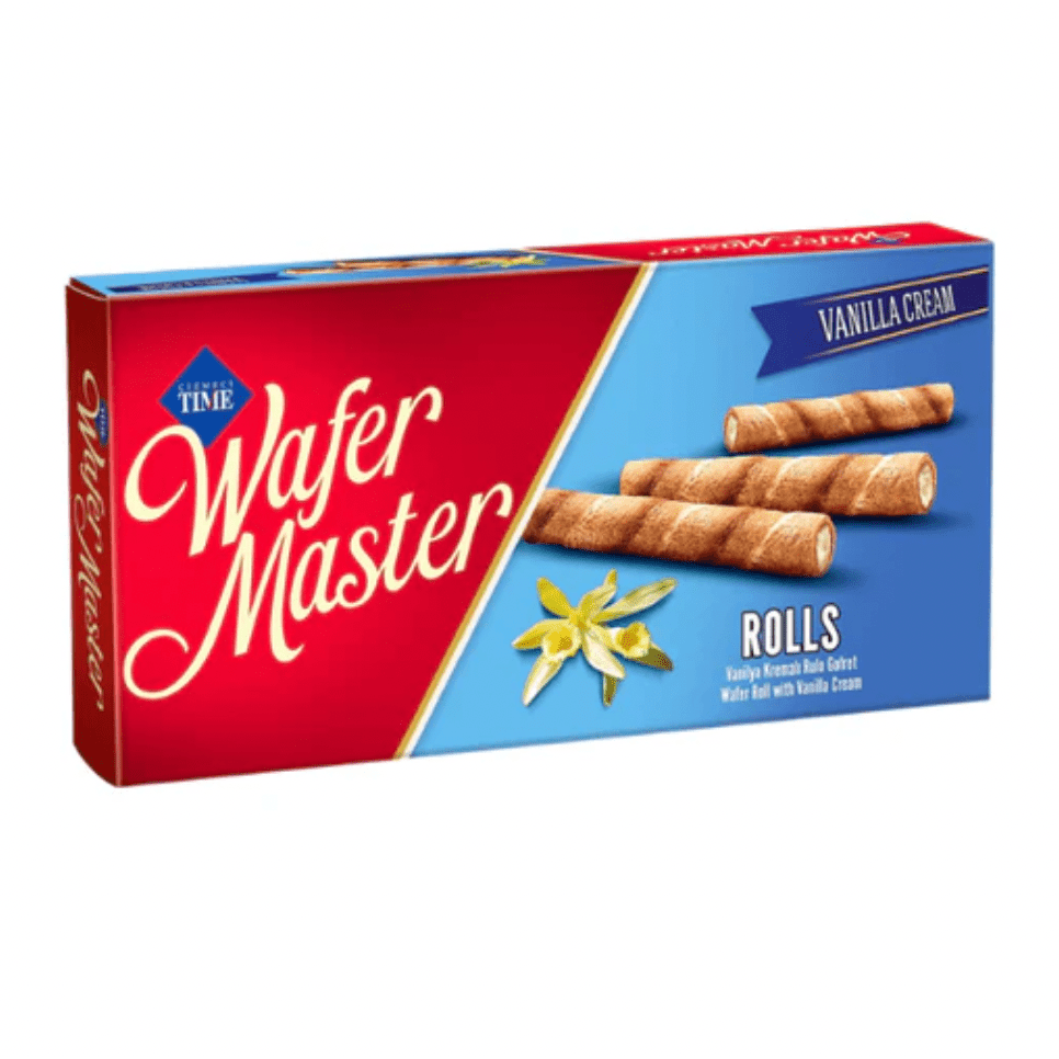 Time Wafer Master Vanilla Cream Rolls - 65g