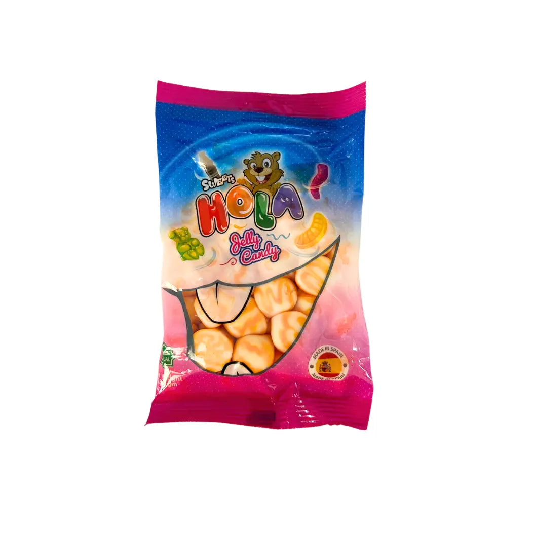 Order Hola Jelly Candy - Peach Twist - 250g for LE 99.00 at Coffee & Cream, All your coffee needs in one place. Shop Coffee, Beans, Ground Coffee, Instant Coffee, Creamers, Coffee Machines, Blenders, and more. 50+ Brands Monin, Lavazza, Starbucks, Nespres