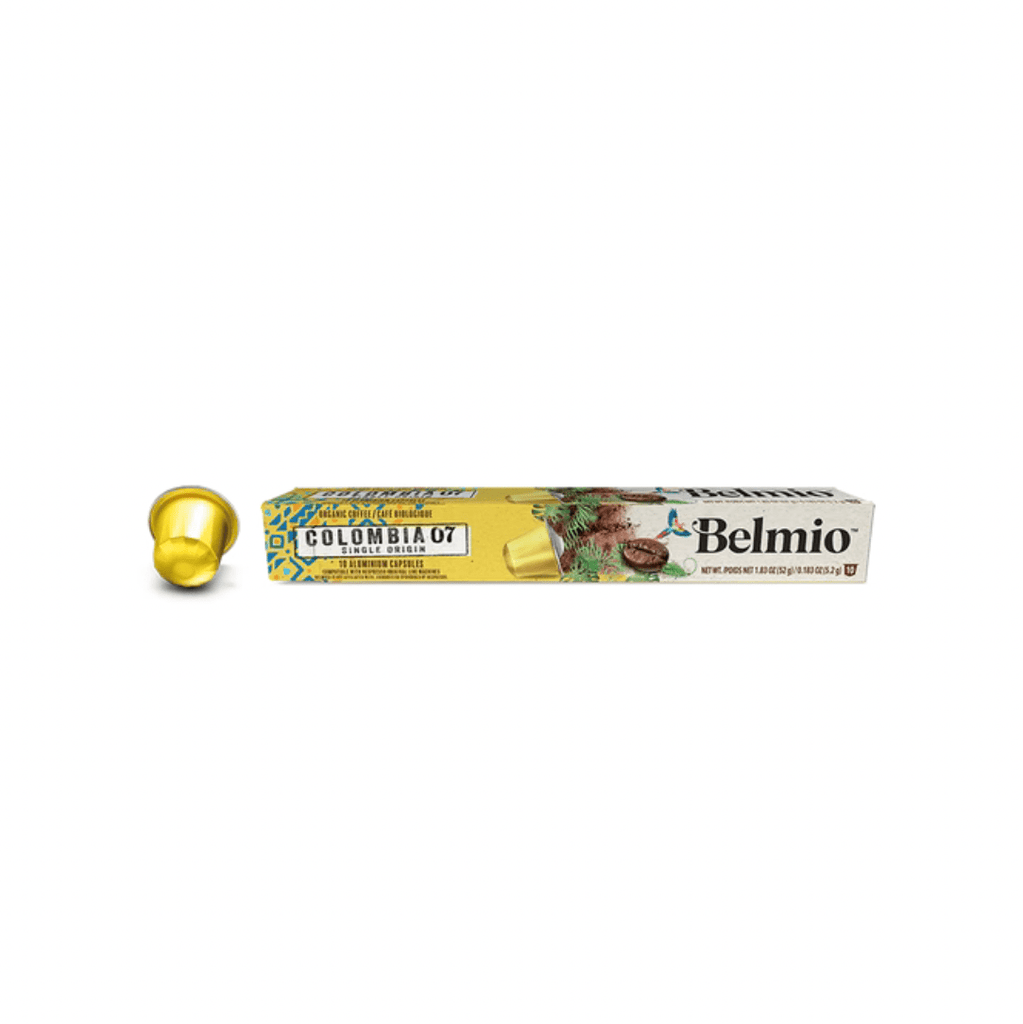 Order Belmio- Aluminium compatible by Nespresso - Colombia Single Origin 7 - 10 capsules for LE 199.00 at Coffee & Cream, All your coffee needs in one place. Shop Coffee, Beans, Ground Coffee, Instant Coffee, Creamers, Coffee Machines, Blenders, and more.