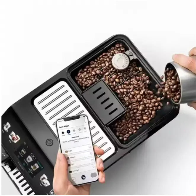 Order De’longhi Eletta Explore Bean To Cup Espresso Machine - ECAM452.67.G for LE 95990.00 at Coffee & Cream, All your coffee needs in one place. Shop Coffee, Beans, Ground Coffee, Instant Coffee, Creamers, Coffee Machines, Blenders, Coffee Makers & Espre