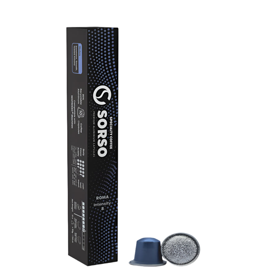 Sorso Specialty Coffee — Roma (Nespresso Compatible, 10 Capsules)
