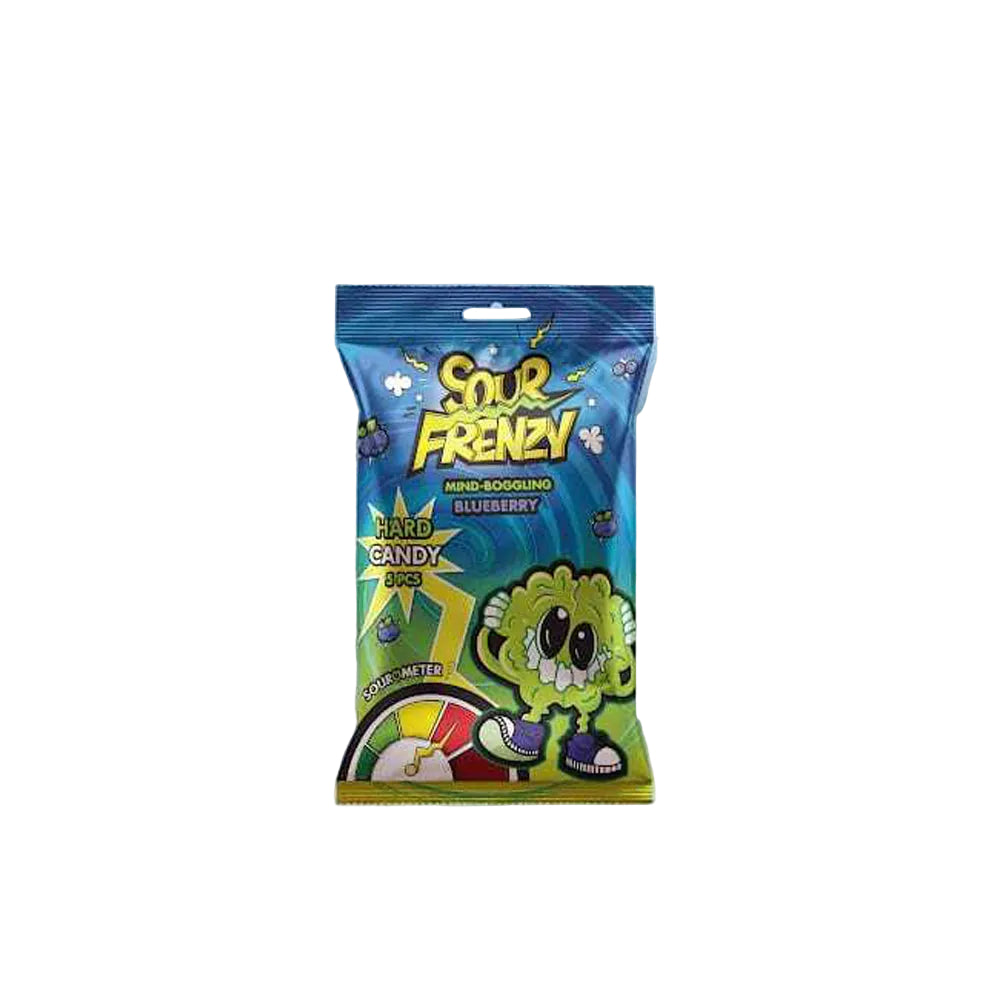 Sour Frenzy Hard Candy Blueberry 15g front pack