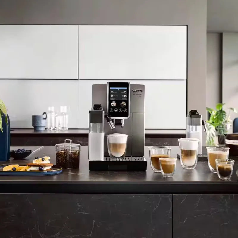 De'Longhi Dinamica Plus Automatic Coffee Machine ECAM380.95.TB Titanium Black