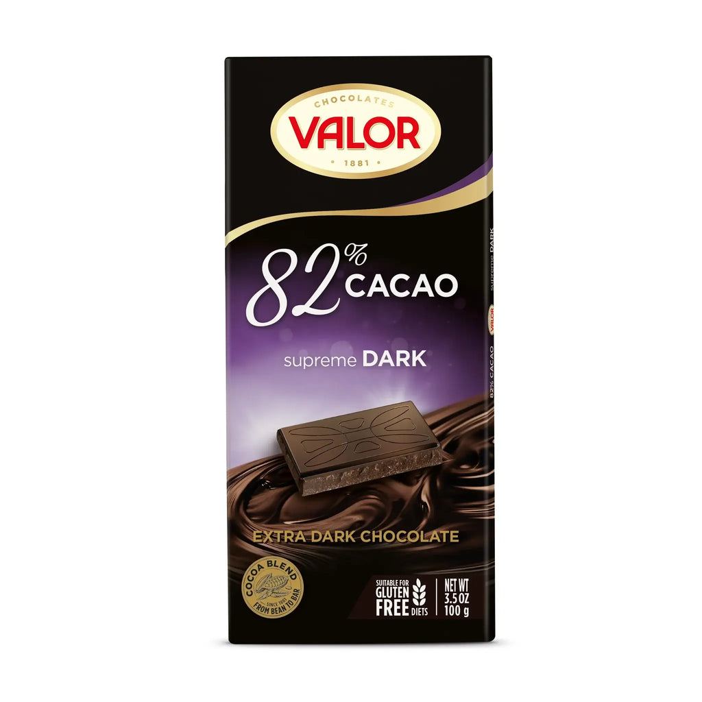 Valor - 82% Cacao Supreme Dark Chocolate - 100g