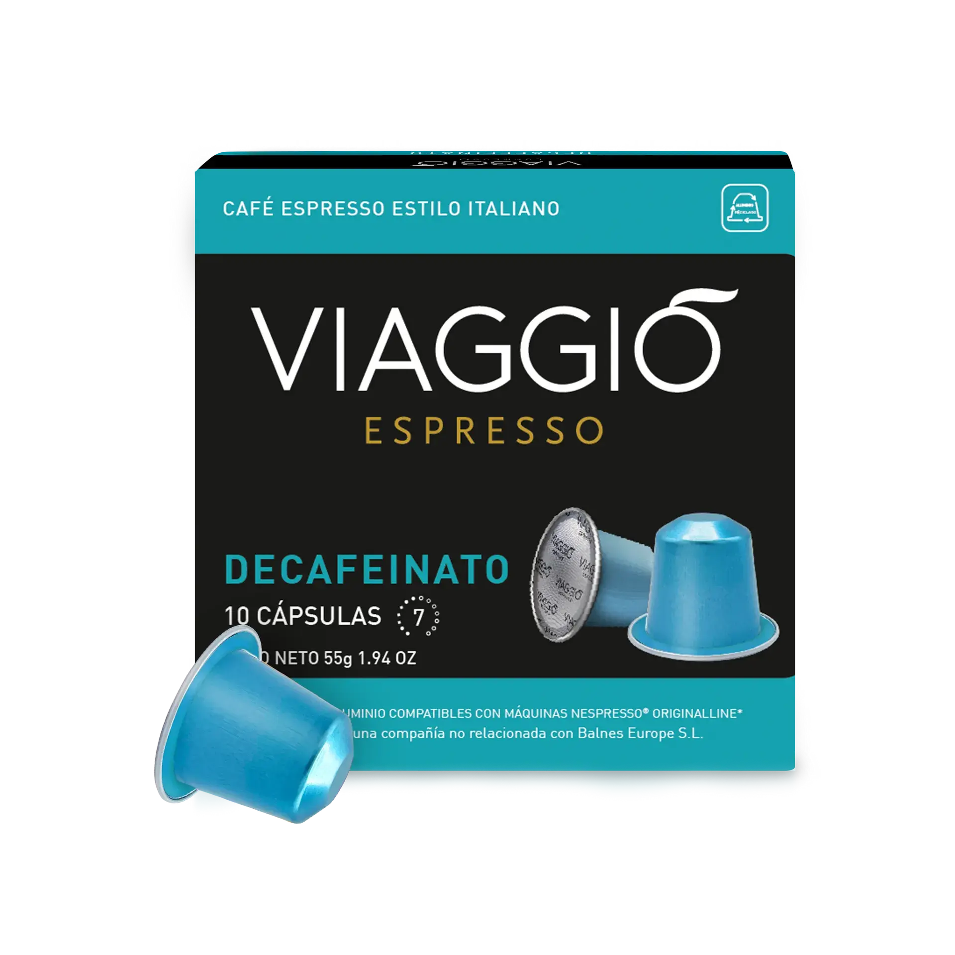 Viaggio - Decaffeinato Compatible By Nespresso - 10 Capsules at Coffee & Cream Egypt