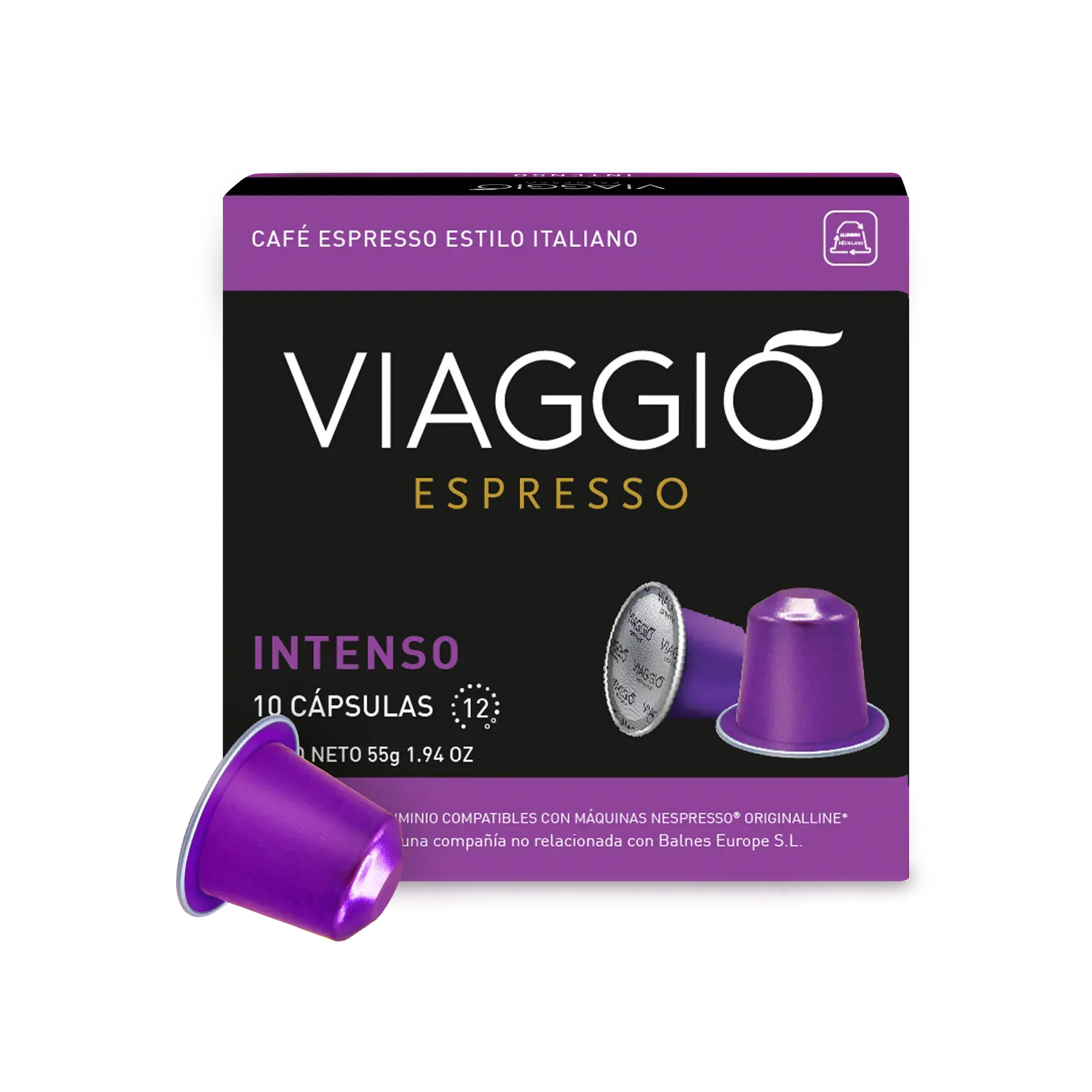 Viaggio - Intenso Compatible By Nespresso - 10 Capsules at Coffee & Cream Egypt