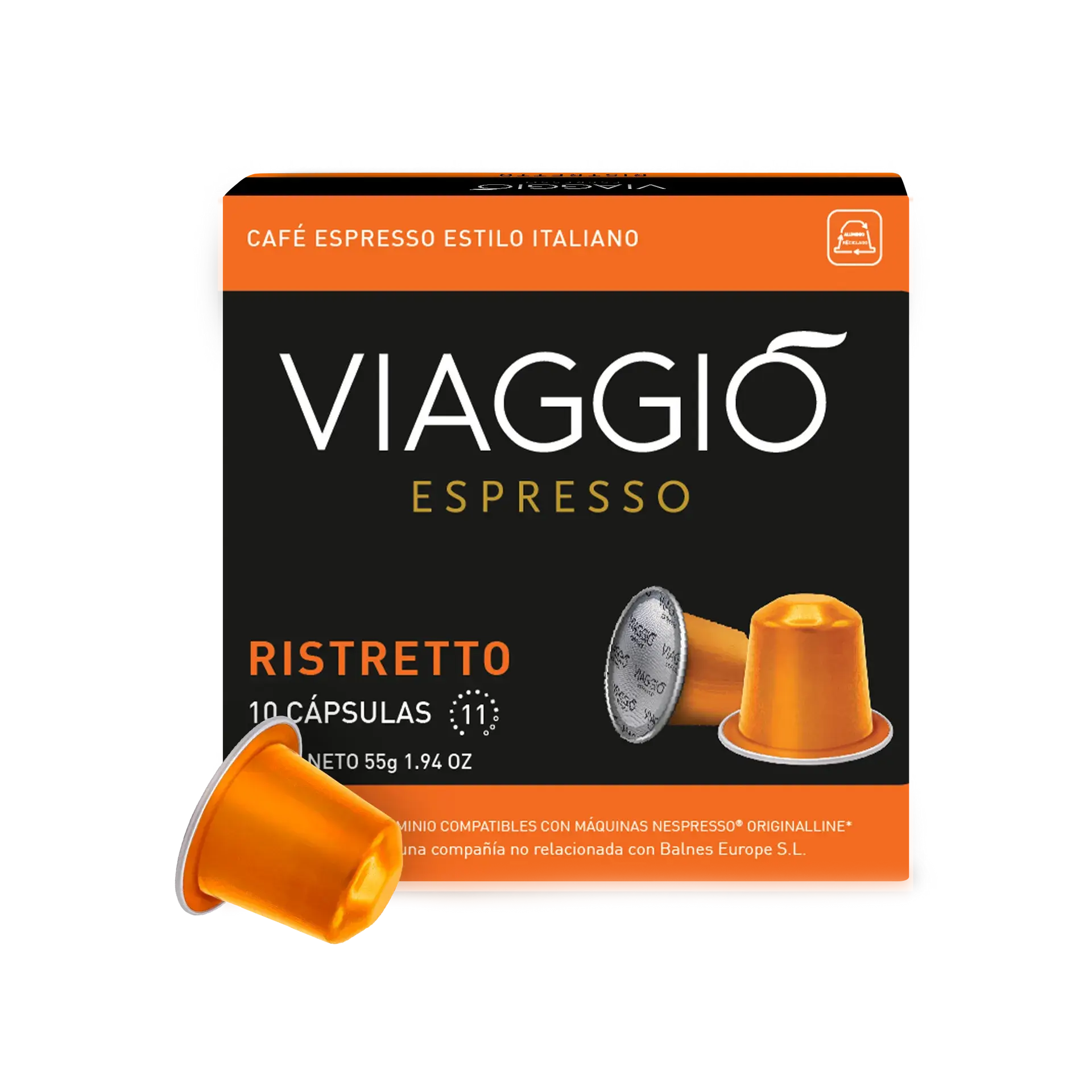 Viaggio - Ristretto Compatible By Nespresso - 10 Capsules at Coffee & Cream Egypt