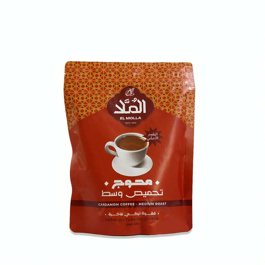EL MOLAA - Medium Turkish Coffee With Cardamom - 200g