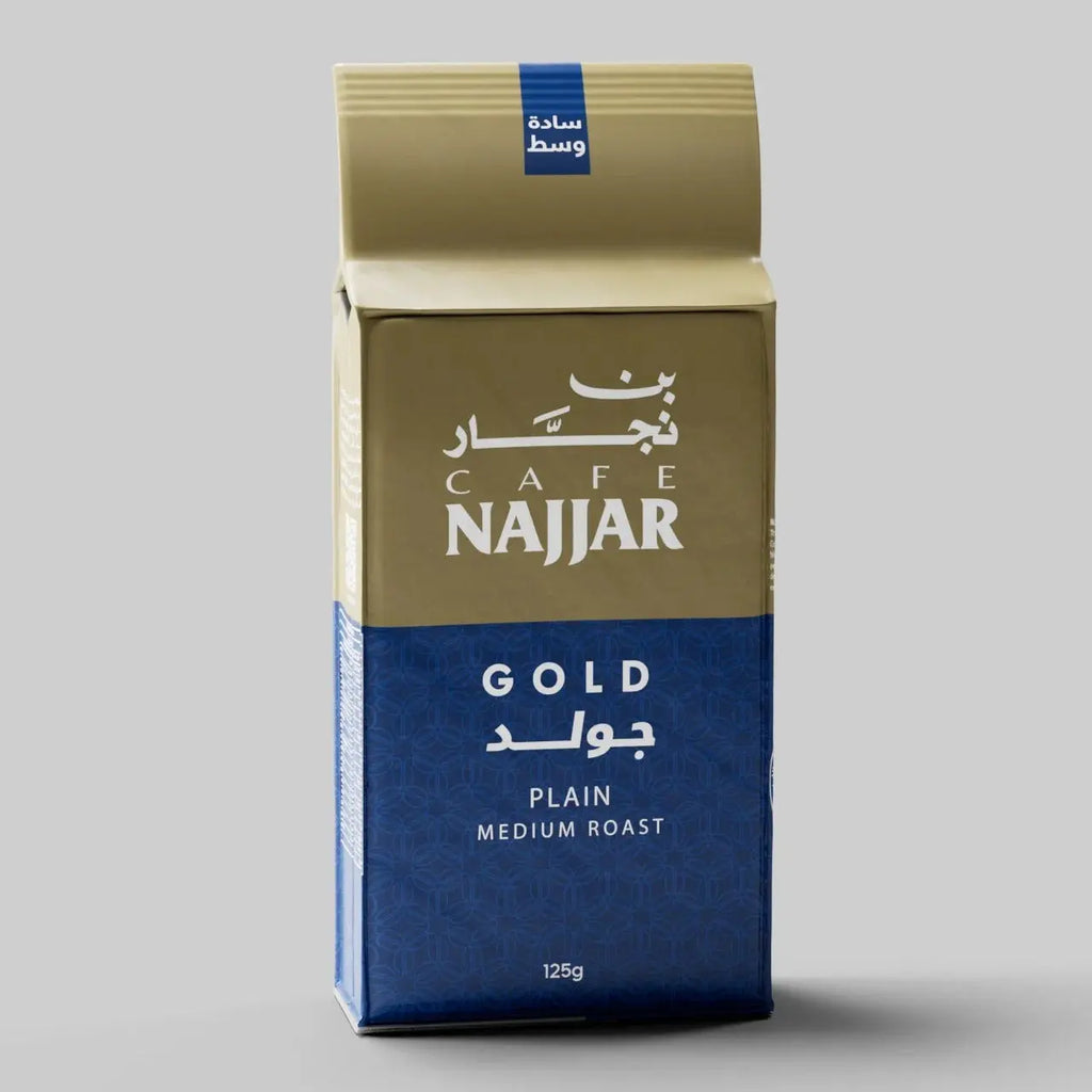 Najjar Cafe - GOLD Plain Medium Turkish Coffee 125g Tawzeea