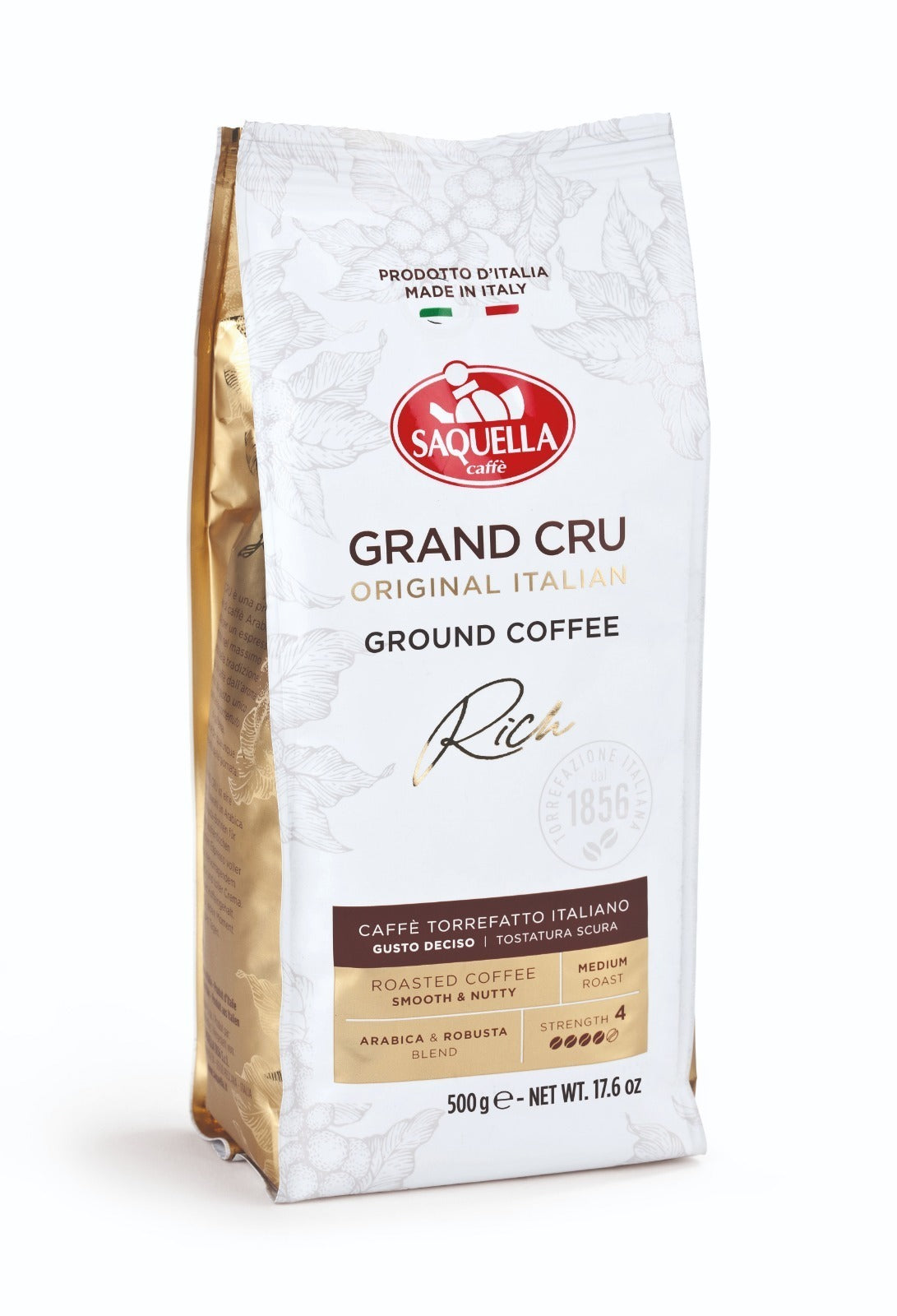 قهوة Saquella Caffè Grand Cru المطحونة 500 جم