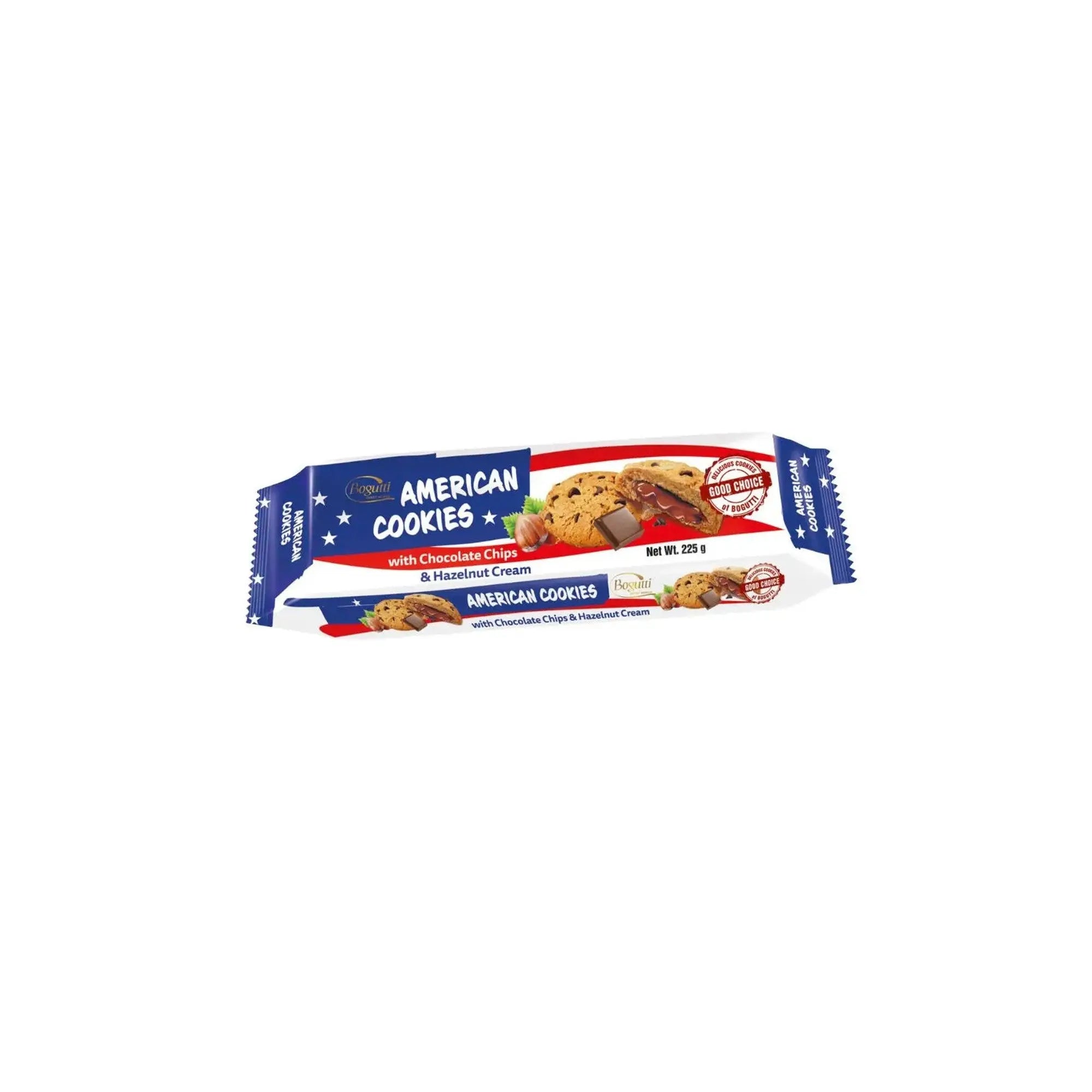 Bogutti - American Cookies with Chocolate Chips & Hazelnuts Cream - 225g at Coffee & Cream Egypt