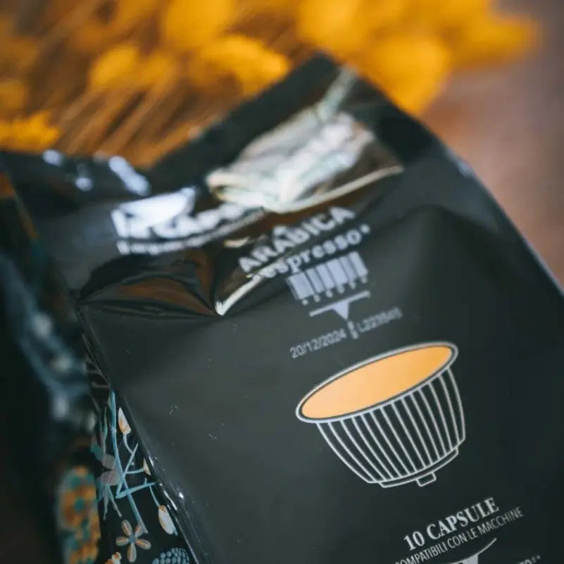 LACAPSULERIA -Arabica Espresso Coffee - Capsules compatible with Dolce Gusto® - 16CAPS coffee & cream