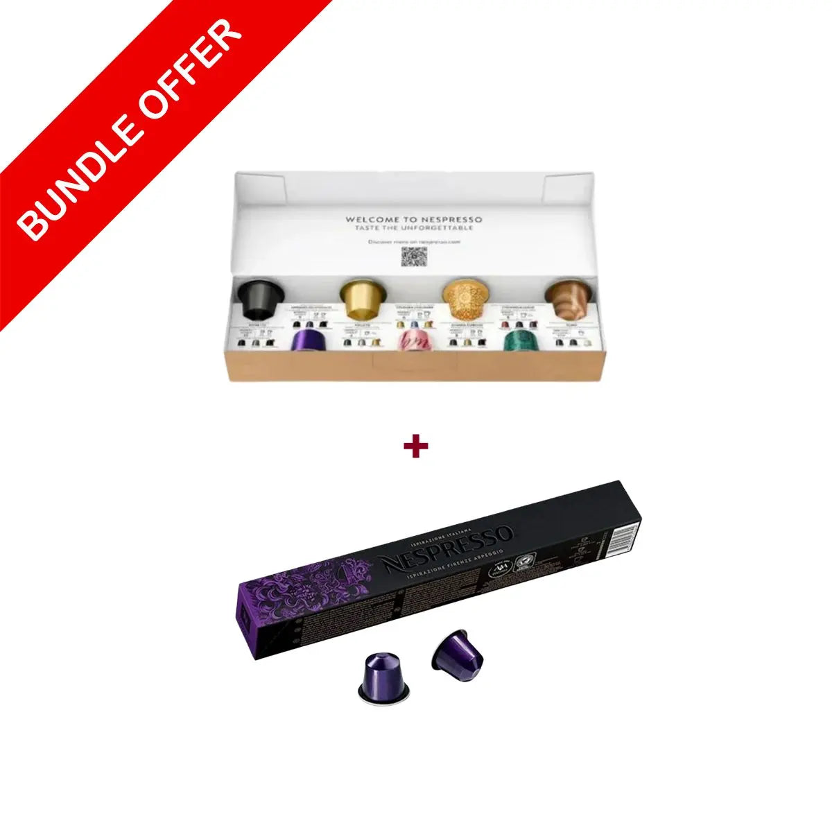Order Nespresso Variety 7 Capsules + Nespresso Arpeggio Original Capsules - 10 Capsules - Bundle for LE 599.00 at Coffee & Cream, All your coffee needs in one place. Shop Coffee, Beans, Ground Coffee, Instant Coffee, Creamers, Coffee Machines, Blenders, a