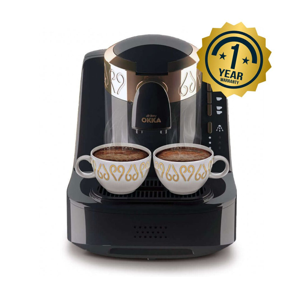 Arzum Okka Automatic Turkish Coffee Machine – OK001- Black/Copper (1 YEAR WARRANTY)