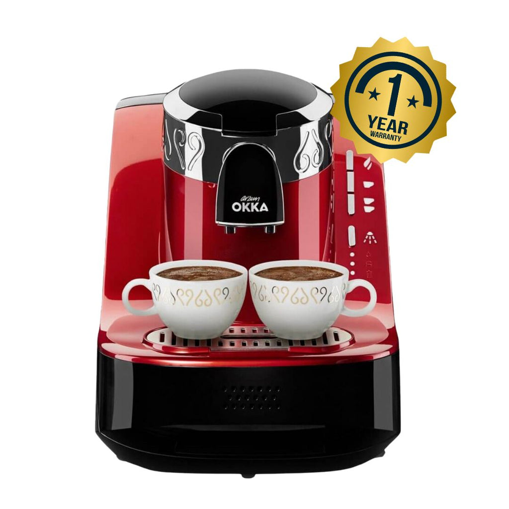 Arzum Okka - Turkish Coffee Machine - Red/Chrome - OK002