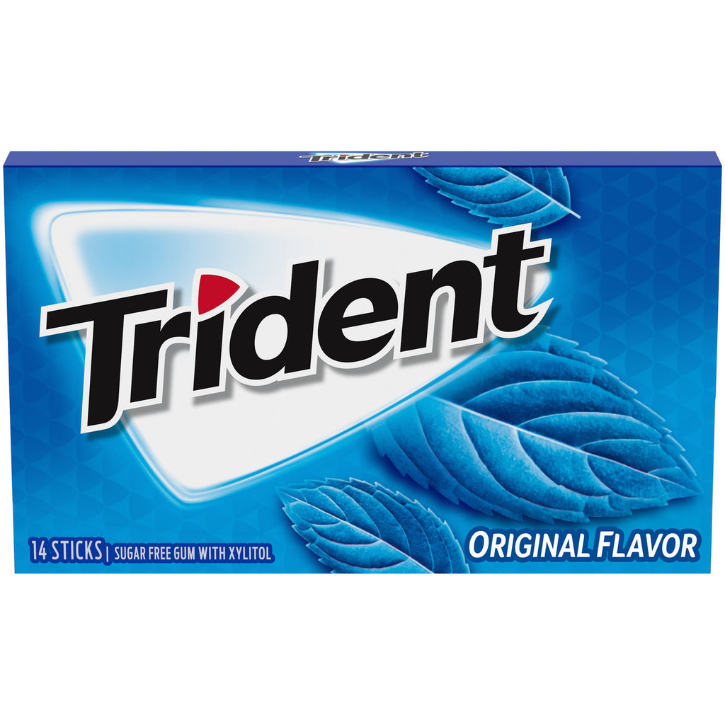 Trident - Original Flavour Sugar Free Gum -14 Pieces