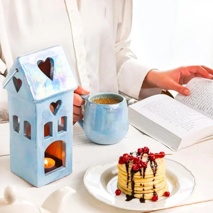 Order Handmade Pottery Coffee Mug - Baby Blue for LE 445.00 at Coffee & Cream, All your coffee needs in one place. Shop Coffee, Beans, Ground Coffee, Instant Coffee, Creamers, Coffee Machines, Blenders, and more. 50+ Brands Monin, Lavazza, Starbucks, Nesp