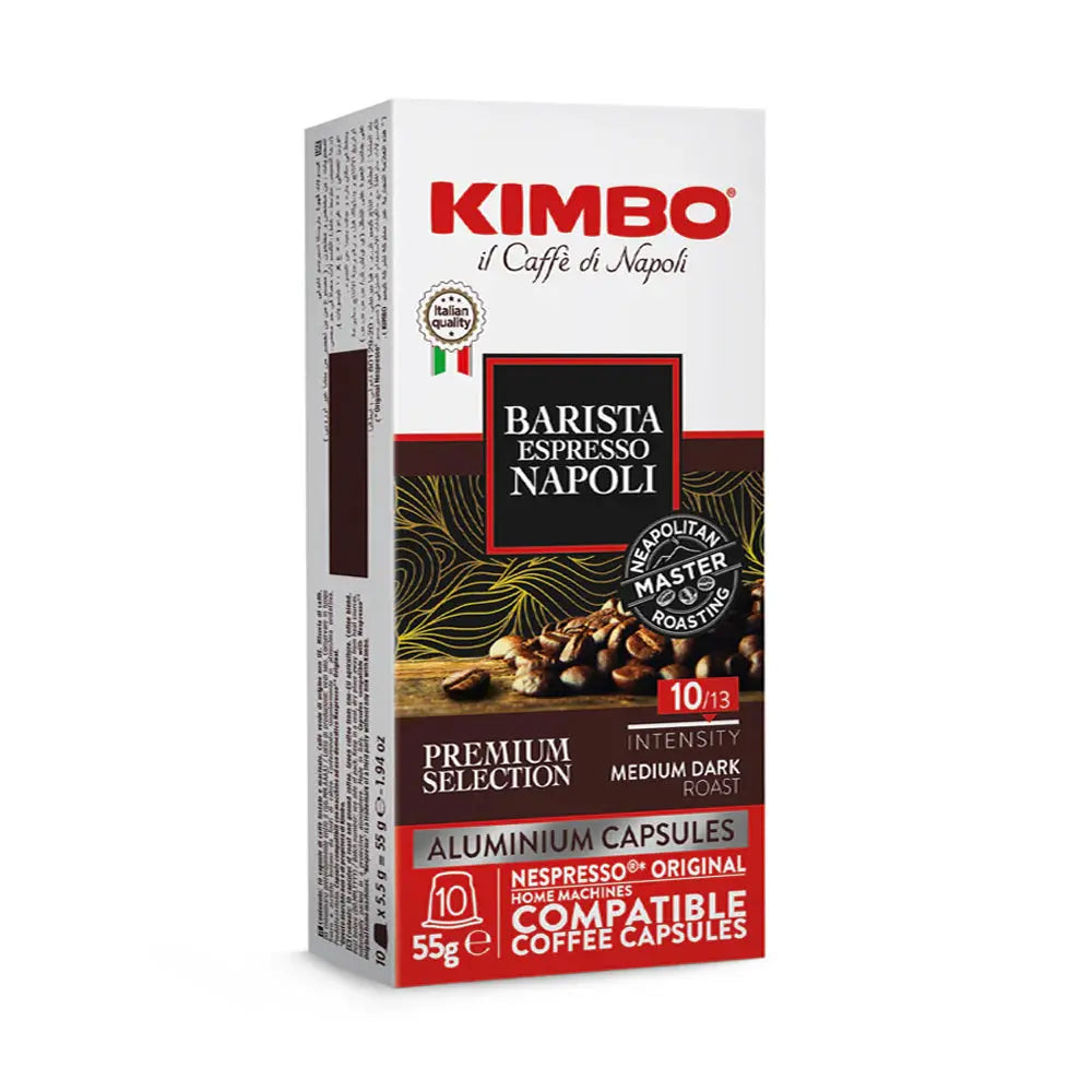 Kimbo -Espresso Barista Napoli Compatible With Nespresso (10 capsules) at Coffee & Cream Egypt