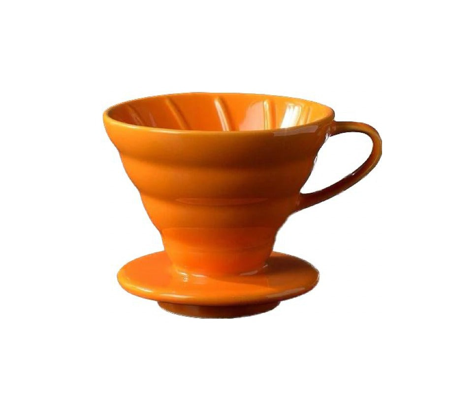 V60 porcelain Coffee Dripper 02 - Orange