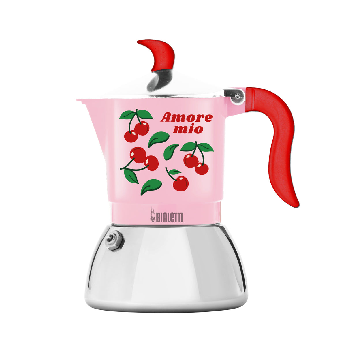 Bialetti Fiammetta Induction - 2 Cup - Pink Amore Mio