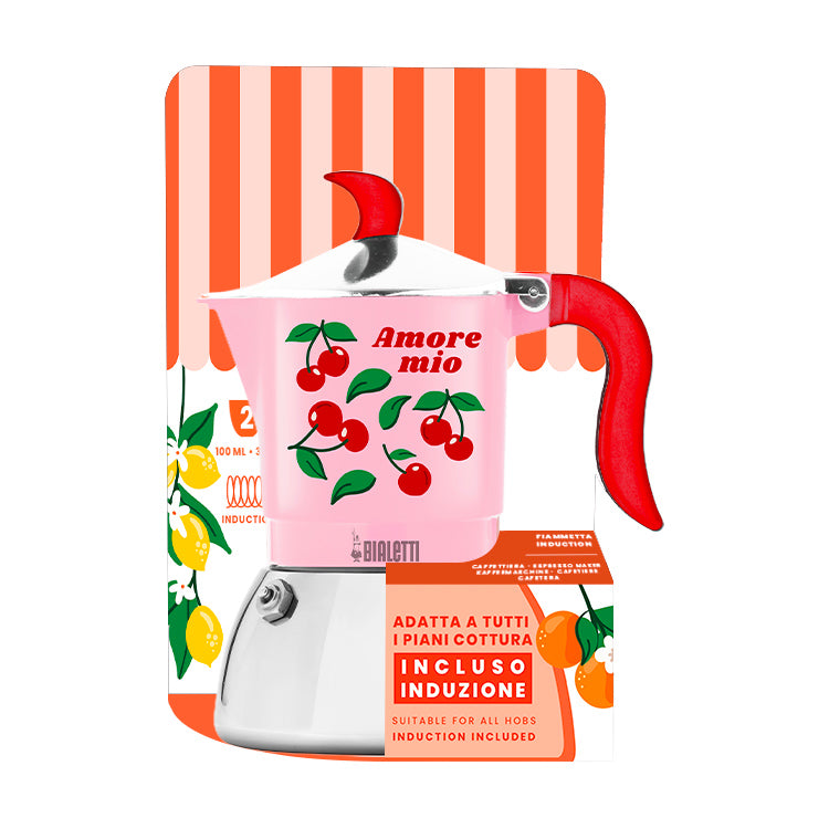 Bialetti Fiammetta Induction - 2 Cup - Pink Amore Mio