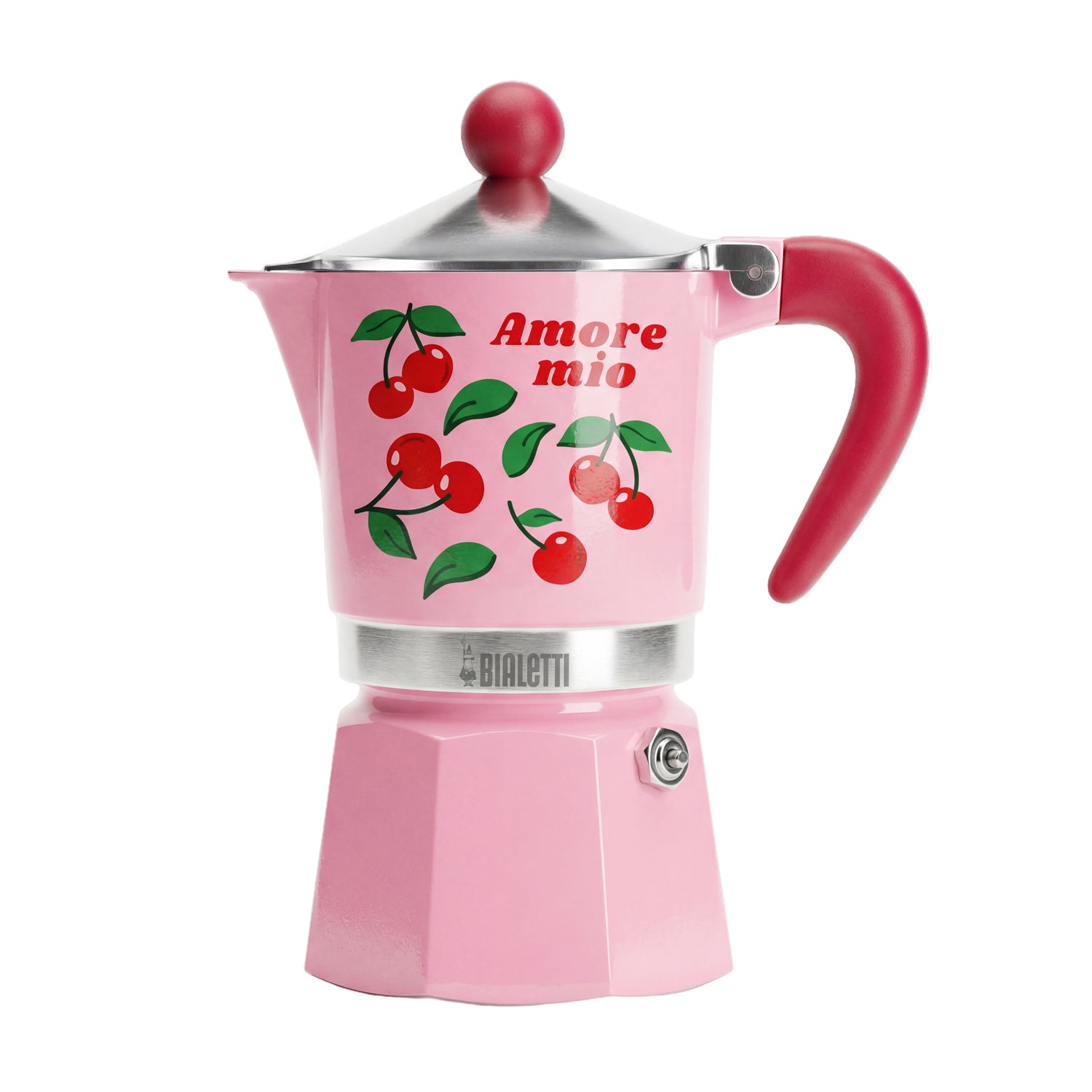 Bialetti Rainbow Fruit Vibes Pink moka pot