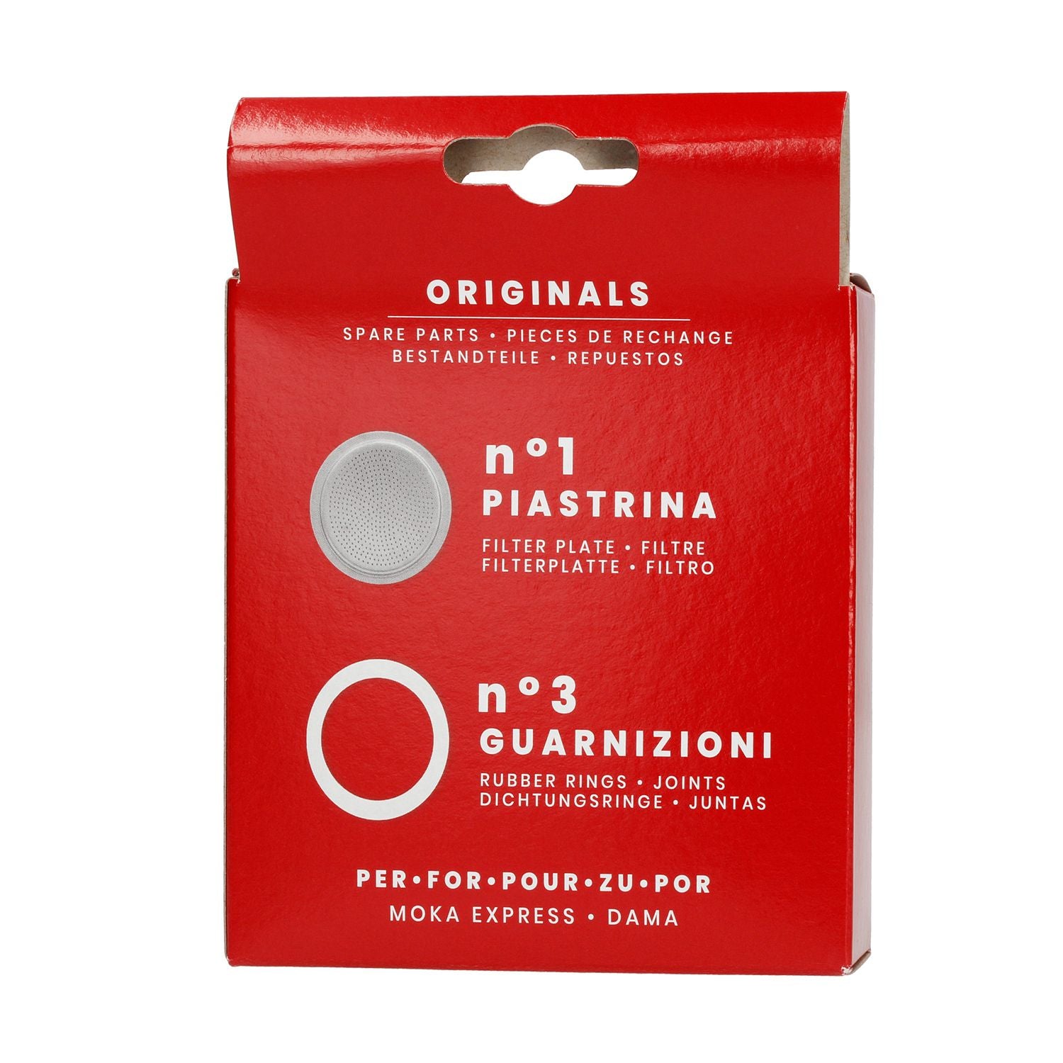 Bialetti Replacement Gaskets and Filter Set for 9-Cup Aluminium Moka Pots