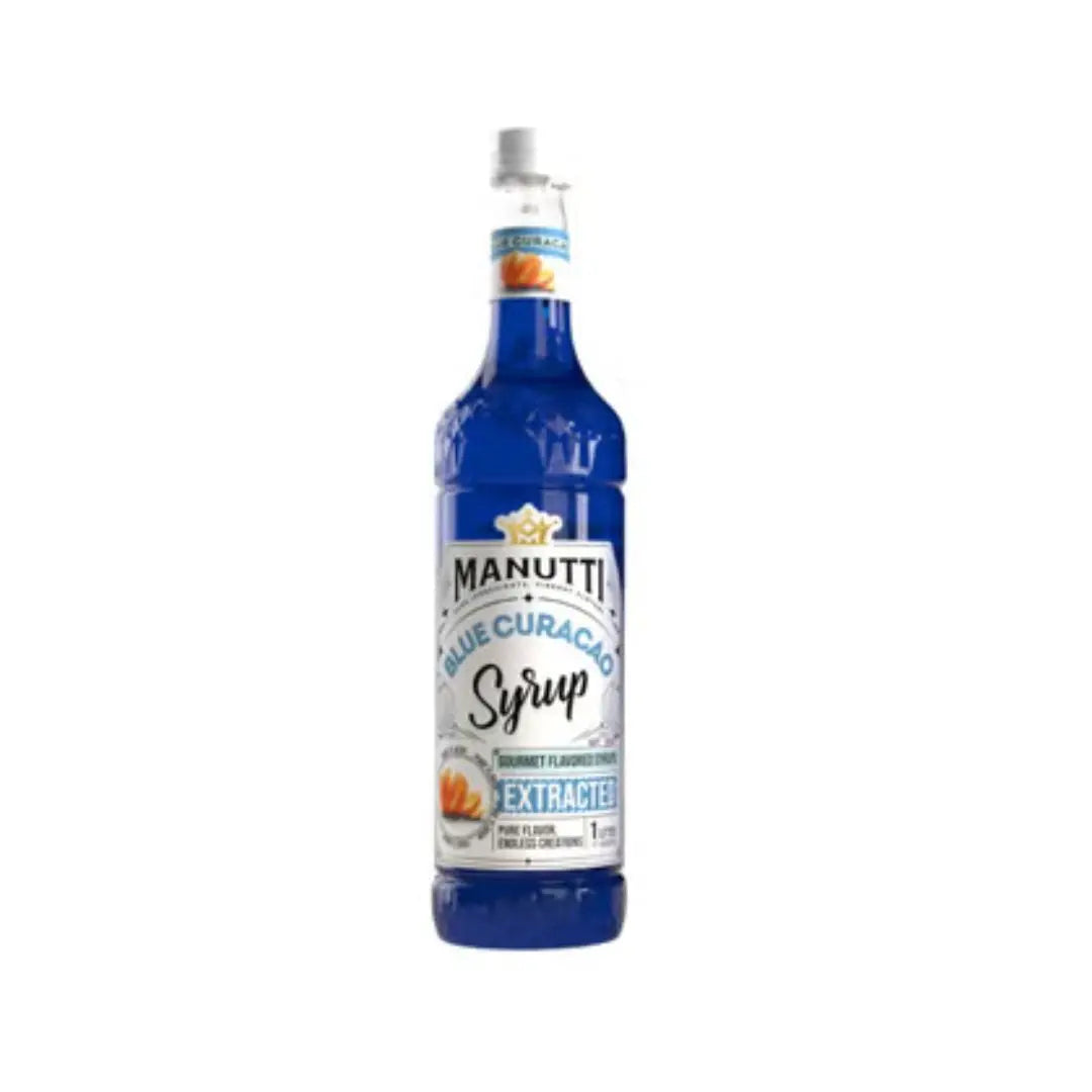 Manutti Blue Curacao Syrup - 1L at Coffee & Cream Egypt