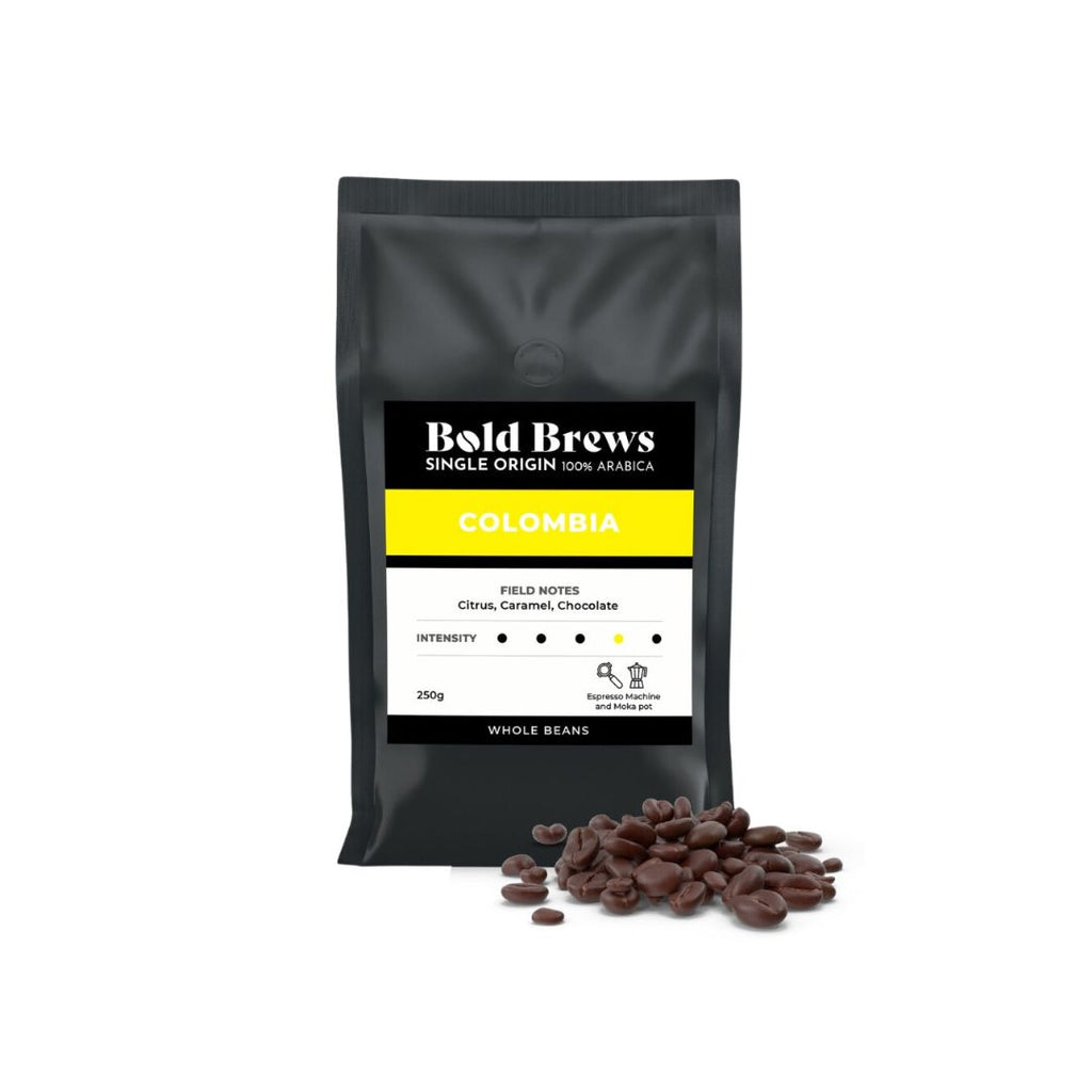 Bold Brews - Colombia Whole Coffee Beans (Single Origin) - 250g