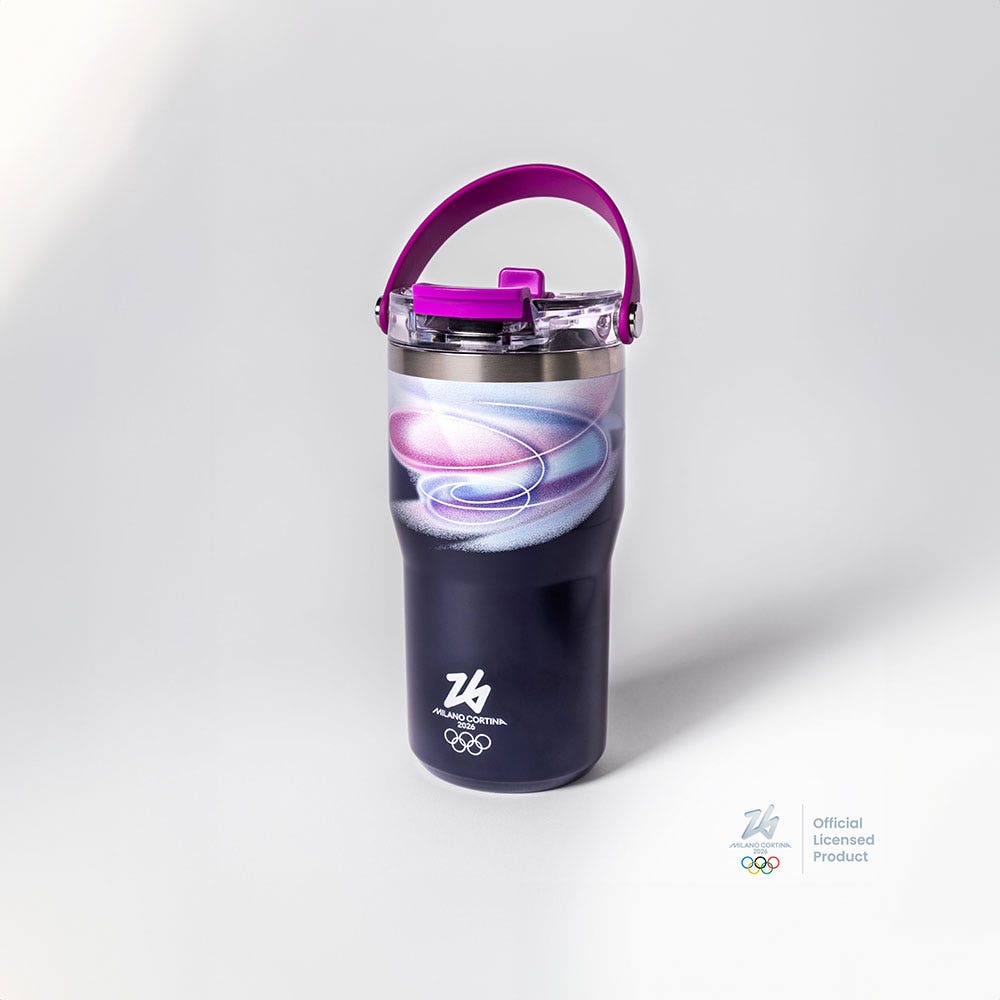 Bialetti Mico Tumbler Purple Stainless Steel 600ml