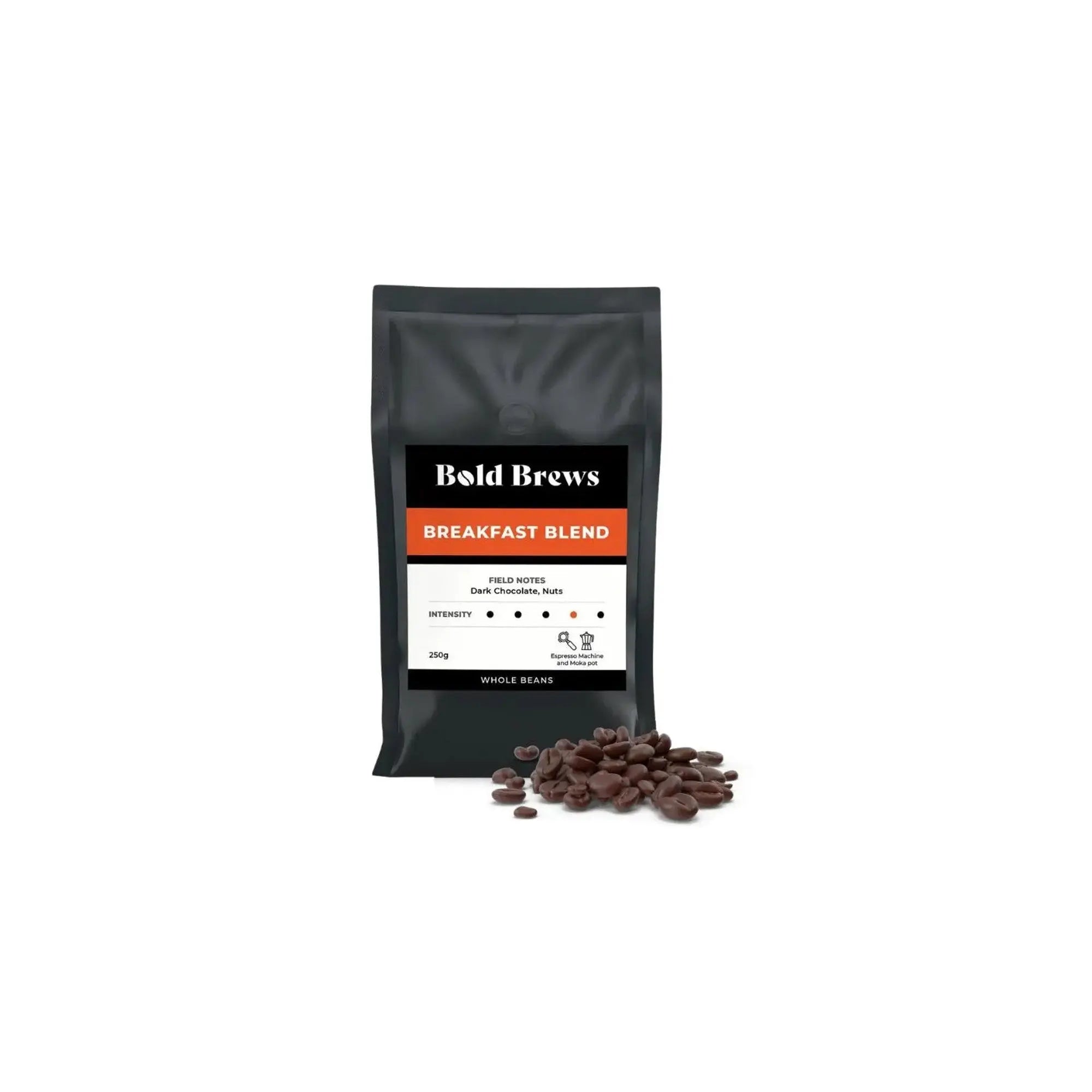 Bold Brews - Breakfast Blend Whole Coffee Beans - 250g at Coffee & Cream Egypt