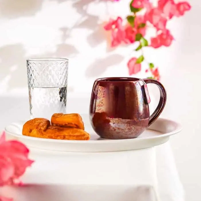 Order Handmade Pottery Coffee Mug - Burgundy Mug for LE 445.00 at Coffee & Cream, All your coffee needs in one place. Shop Coffee, Beans, Ground Coffee, Instant Coffee, Creamers, Coffee Machines, Blenders, and more. 50+ Brands Monin, Lavazza, Starbucks, N