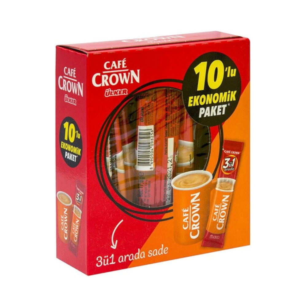 Cafe Crown Ulker - Classic 3in1 - Instant coffee - 17.5g * 10 Sachets