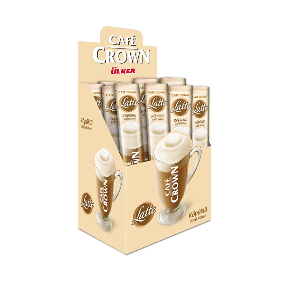 Cafe Crown Ulker - Latte Instant coffee - 17g * 24 Sachets