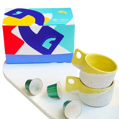 Order Handmade Pottery - Yellow Espresso Cup - 100 ml (Set of 2) for LE 430.00 at Coffee & Cream, All your coffee needs in one place. Shop Coffee, Beans, Ground Coffee, Instant Coffee, Creamers, Coffee Machines, Blenders, and more. 50+ Brands Monin, Lavaz