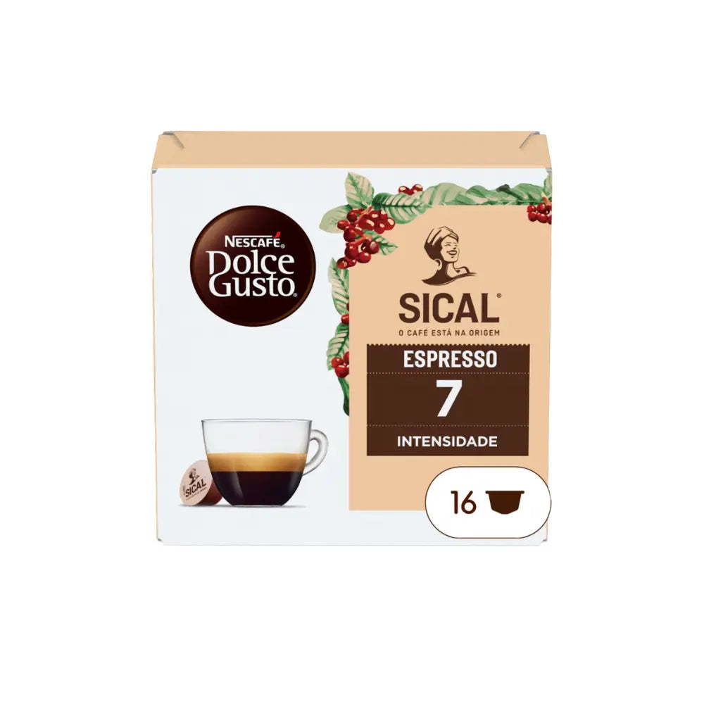 Nescafe Dolce Gusto Sical Espresso 7 Coffee Capsules - 16 Capsules at Coffee & Cream Egypt