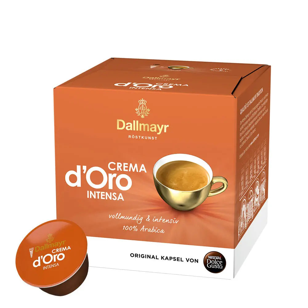 Dallmayr Dolce Gusto Crema D'oro Intensa Coffee Capsules - 16 Capsules at Coffee & Cream Egypt