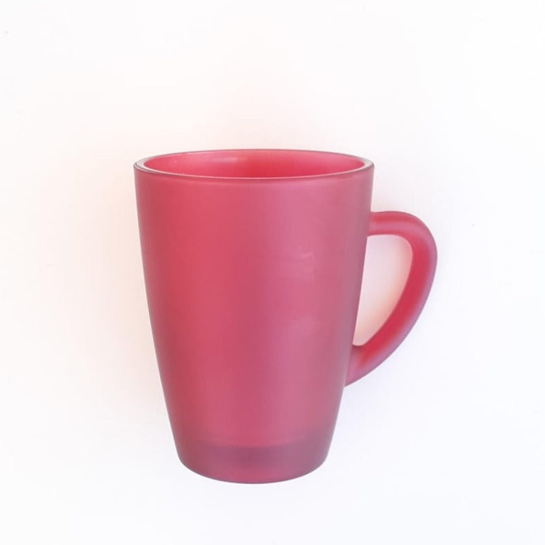 Sarina - Mate Glass Mug Red - 300 ml