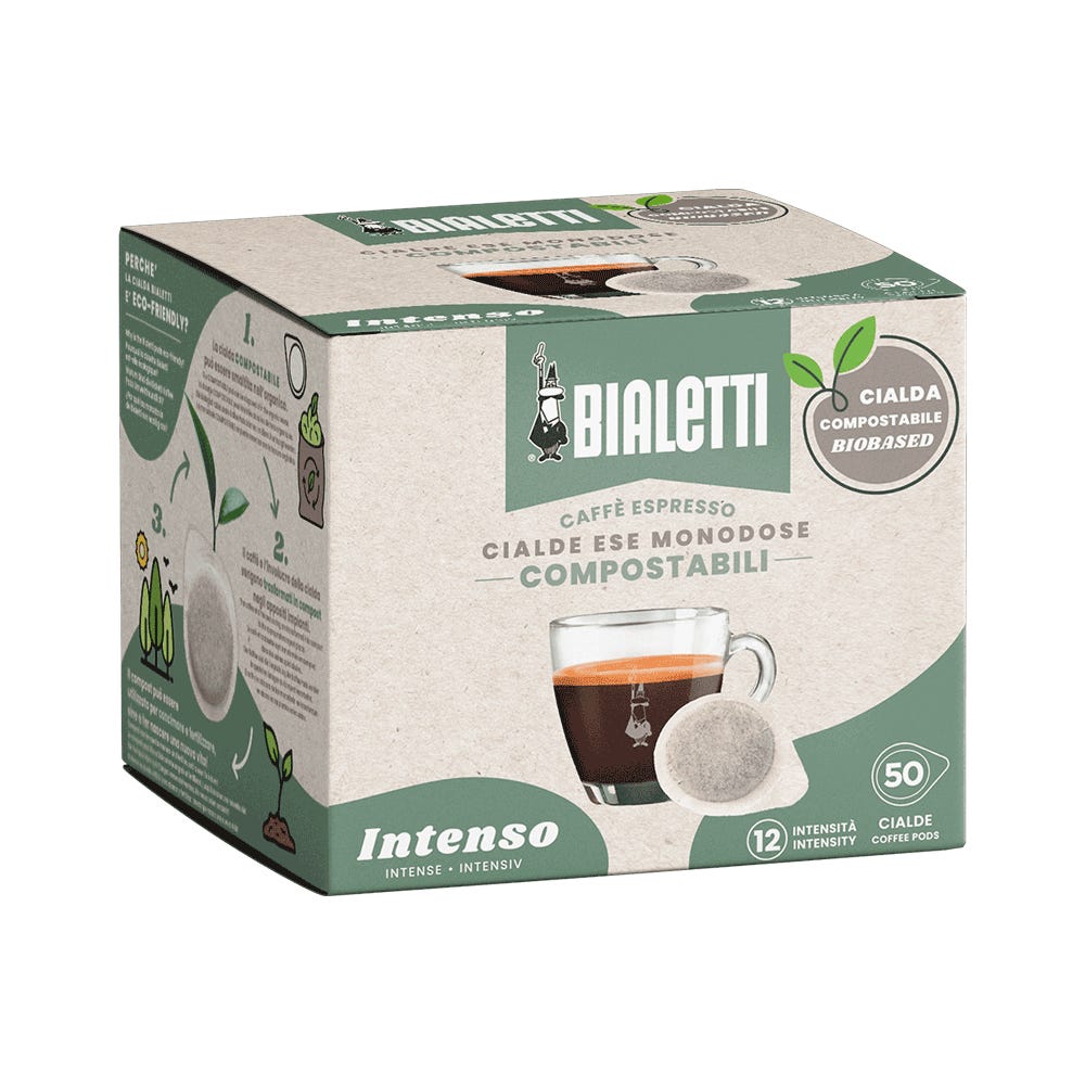 Bialetti Intenso ESE 44 Coffee Pods 50 Pieces
