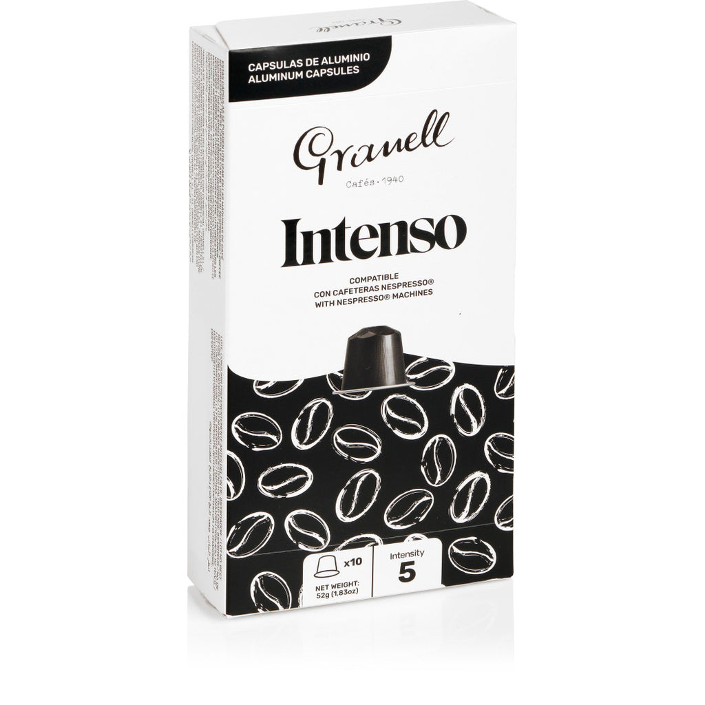 Granell - Intenso Coffee Nespresso compatible Capsules - Intensty 5 - 10 Capsules