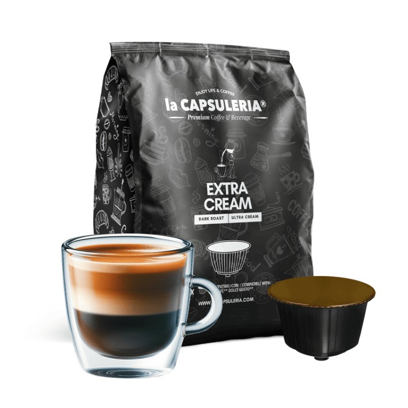 LACAPSULERIA - Extra Creama Coffee - Capsules compatible with Dolce Gusto® - 16CAPS