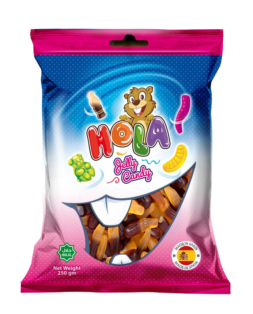 Hola - Jelly Candy - Colorful Cola Shape - 250g