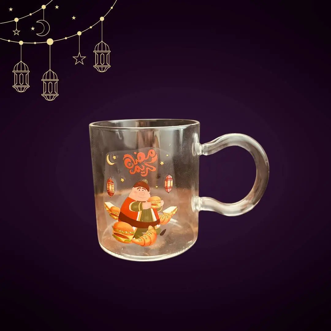 Ramadan Design - Glass Mug - 250 ml at Coffee & Cream Egypt