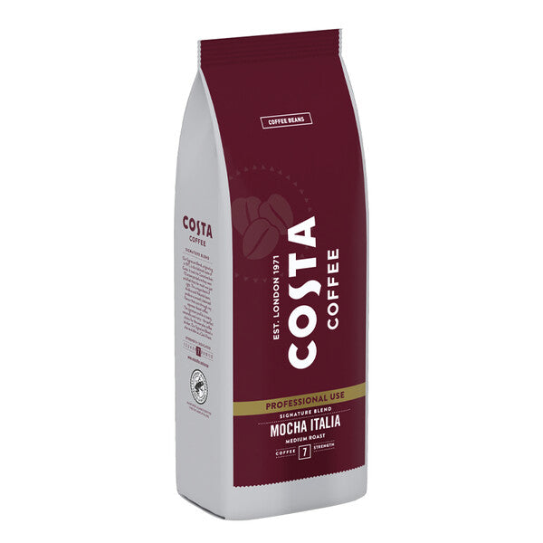 Costa Coffee - Professional Signature Blend Mocha coffee Beans-Intensity 7 - 1kg