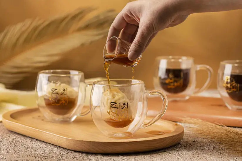 Order Handmade Glass -The Soul Of The Heart Tea Set - 6 Pieces + Tray for LE 2100.00 at Coffee & Cream, All your coffee needs in one place. Shop Coffee, Beans, Ground Coffee, Instant Coffee, Creamers, Coffee Machines, Blenders, equipment and more. 50+ Bra