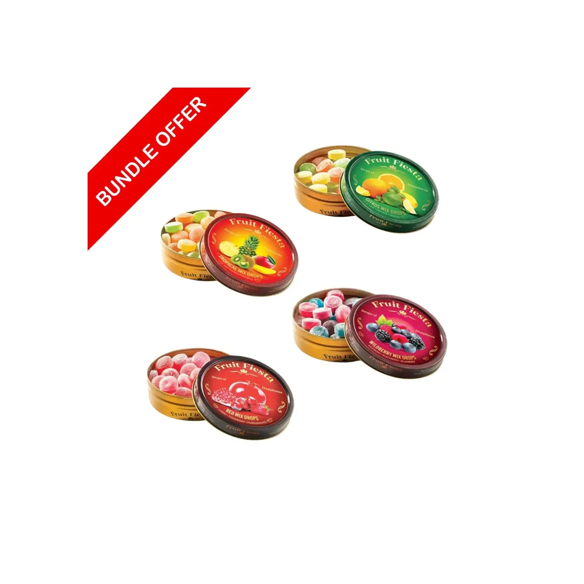 Fruit Fiesta Bundle Pack of 4 (Tropical - Citrus - Wildberry - Red Mix) at Coffee & Cream Egypt