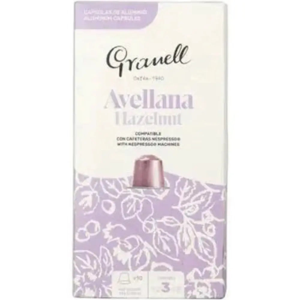 Order Granell - Hazelnut Coffee Nespresso compatible Capsules - 10 Capsules for LE 185.00 at Coffee & Cream, All your coffee needs in one place. Shop Coffee, Beans, Ground Coffee, Instant Coffee, Creamers, Coffee Machines, Blenders, and more. 50+ Brands M