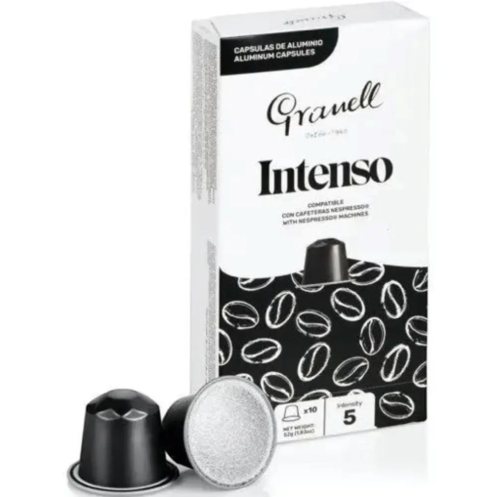 Granell - Intenso Coffee Nespresso compatible Capsules - Intensty 5 - 10 Capsules Coffee & Cream