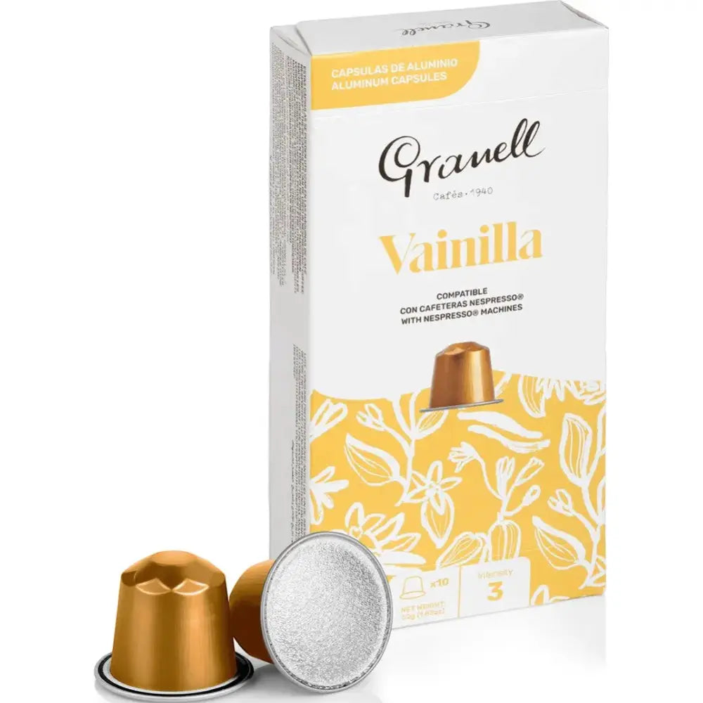 Granell - Vainilla Coffee Nespresso compatible Capsules - Intensty 3 - 10 Capsules at Coffee & Cream Egypt